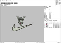 Swoosh Vendetta Embroidery File 4 size