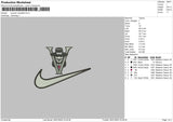 Swoosh Vendetta Embroidery File 4 size