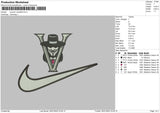 Swoosh Vendetta Embroidery File 4 size