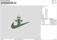 Swoosh Voldemort Embroidery File 6 sizes