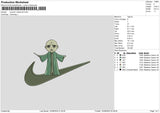 Swoosh Voldemort Embroidery File 6 sizes