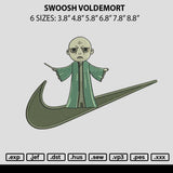 Swoosh Voldemort Embroidery File 6 sizes