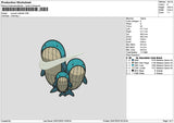 Swoosh Wailords Embroidery File 6 sizes