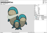 Swoosh Wailords Embroidery File 6 sizes