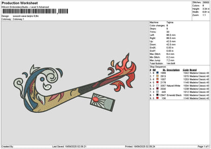Swoosh Tanjiro1909 Embroidery File 6 sizes