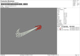 Swoosh Web Spiderman Embroidery File 7 size