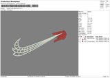 Swoosh Web Spiderman Embroidery File 7 size