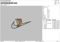 Swoosh Yourichi Embroidery File 4 size