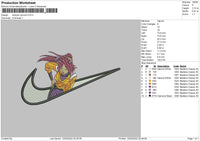 Swoosh Yourichi Embroidery File 4 size