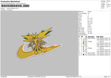 Swoosh Zepdos Embroidery File 6 sizes