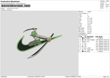 Swoosh Zorov2 Embroidery File 6 sizes