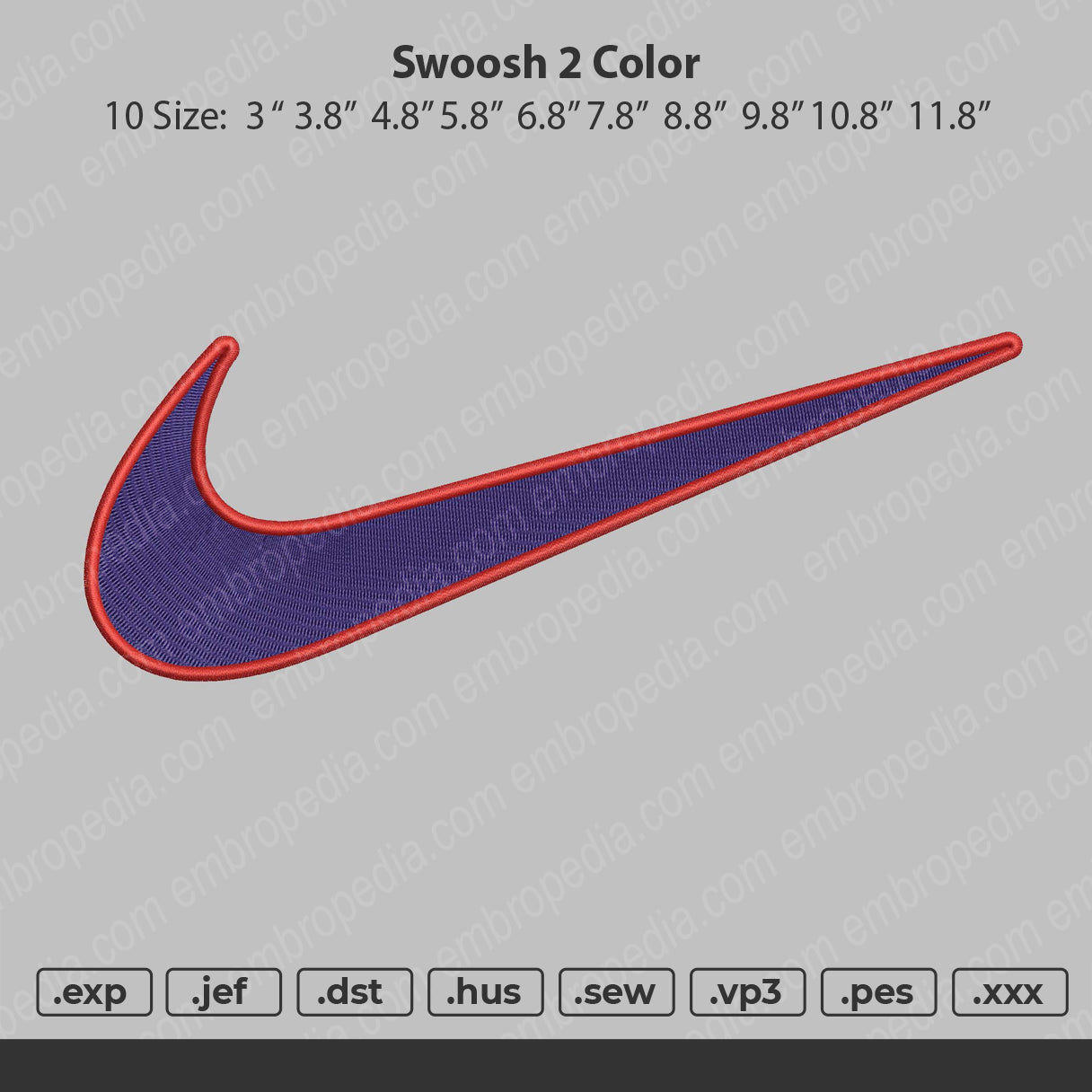 Swoosh 2 Color 10 size