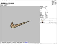 Swoosh 4pf Embroidery File 4 size