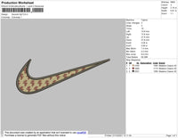 Swoosh 4pf Embroidery File 4 size