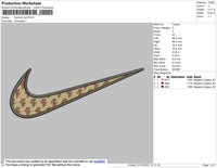 Swoosh 4pf Embroidery File 4 size