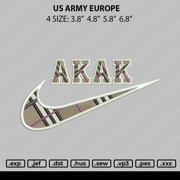 Swoosh AKAK Embroidery File 4 size