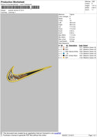 Swoosh Anime V2 Embroidery File 4 size