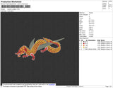 Swoosh Dragon Embroidery File 4 size