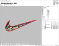 Swoosh Goku V3 Embroidery File 4 size