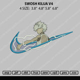 Swoosh Killua V4 Embroidery File 4 size