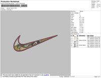 Swoosh Law V2 Embroidery File 4 size