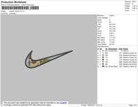 Swoosh Nanami Embroidery File 4 size