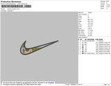 Swoosh Nanami Embroidery File 4 size