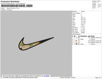 Swoosh Naruto Mode V3 Embroidery File 4 size