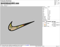 Swoosh Naruto Mode V3 Embroidery File 4 size