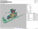 Swoosh Squirtle Embroidery Faile 4 size