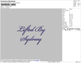 Sydney Text Embroidery File 4 size