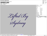 Sydney Text Embroidery File 4 size