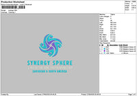 Synergytext Embroidery File 6 sizes