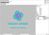 Synergytext Embroidery File 6 sizes