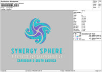 Synergytext Embroidery File 6 sizes