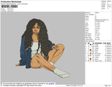 SZA Embroidery File 4 size