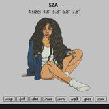 SZA Embroidery File 4 size