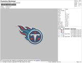 Titans Embroidery File 4 size