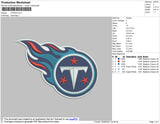 Titans Embroidery File 4 size