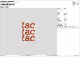 tac tac tac Embroidery File