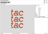 tac tac tac Embroidery File