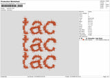 tac tac tac Embroidery File