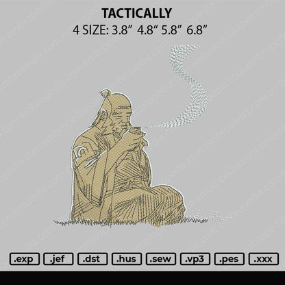 Tactically Embroidery File 4 size