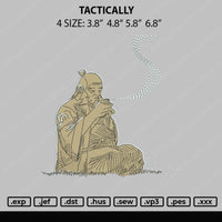 Tactically Embroidery File 4 size