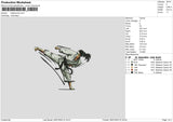 Taekwondo Embroidery File 6 sizes