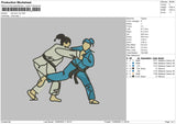 Taekwondo Embroidery File 6 sizes