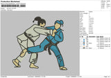 Taekwondo Embroidery File 6 sizes