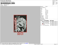 Toga Himiko Embroidery File 8 size