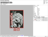 Toga Himiko Embroidery File 8 size