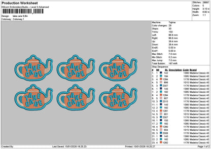 Carepatch Embroidery File 6 sizes